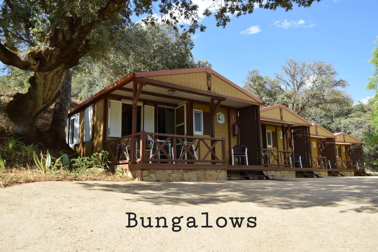 Bungalows, Camping Vega De Francia Sotoserrano Buitenkant foto